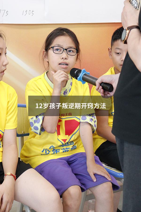 12岁孩子叛逆期开窍方法