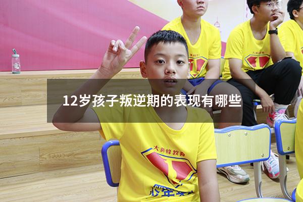 12岁孩子叛逆期的表现有哪些