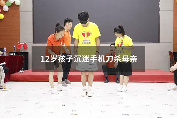 12岁孩子沉迷手机刀杀母亲