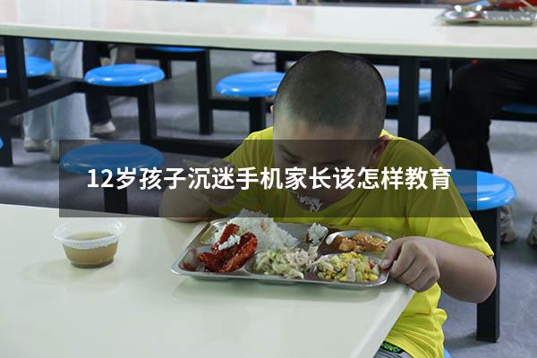 12岁孩子沉迷手机家长该怎样教育
