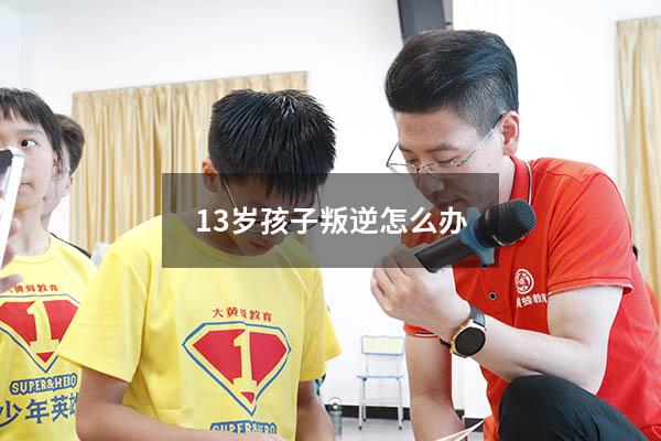 13岁孩子叛逆怎么办