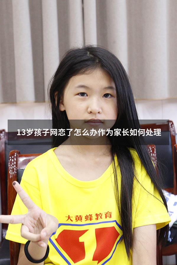13岁孩子网恋了怎么办作为家长如何处理