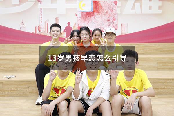 13岁男孩早恋怎么引导