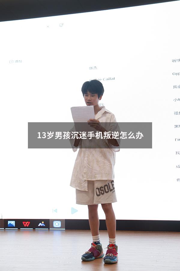 13岁男孩沉迷手机叛逆怎么办