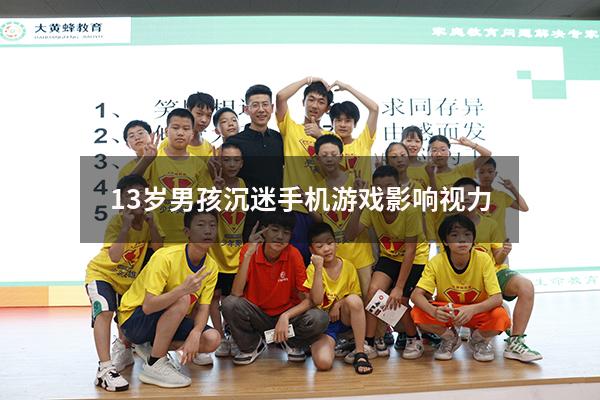13岁男孩沉迷手机游戏影响视力（13岁的孩子沉迷手机怎样处理）