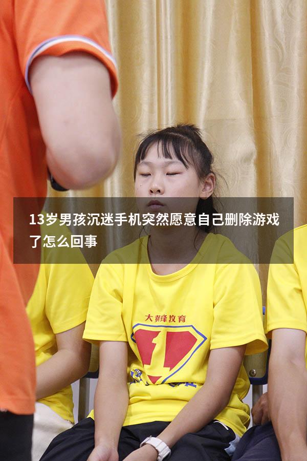 13岁男孩沉迷手机突然愿意自己删除游戏了怎么回事（14岁孩子打游戏叛逆严重）