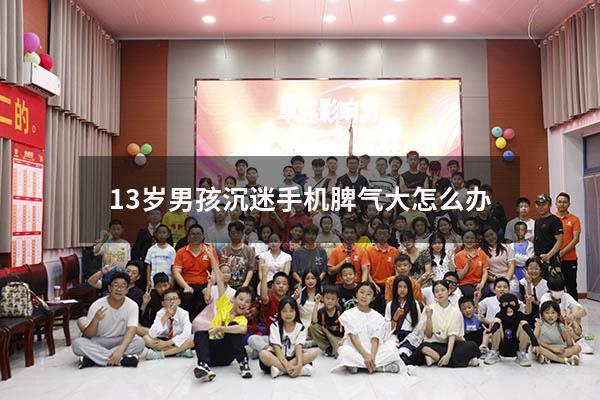 13岁男孩沉迷手机脾气大怎么办（13岁的孩子沉迷手机怎样处理）