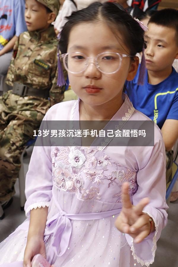 13岁男孩沉迷手机自己会醒悟吗