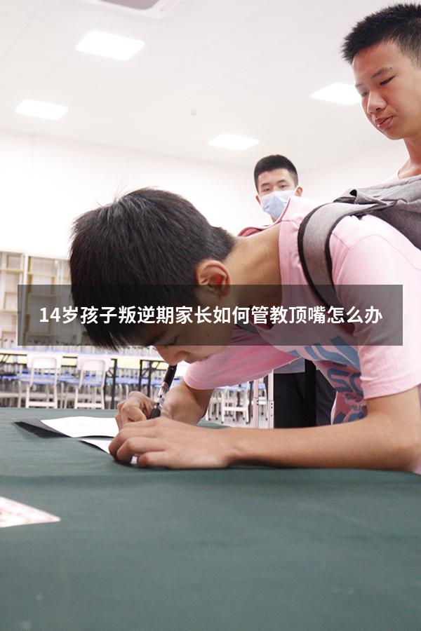 14岁孩子叛逆期家长如何管教顶嘴怎么办（如何管教叛逆期孩子）