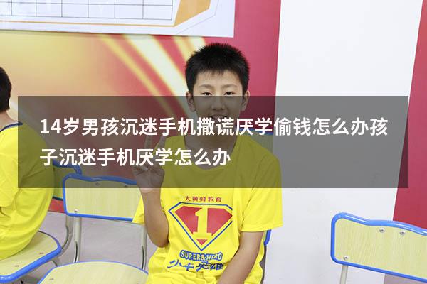 14岁男孩沉迷手机撒谎厌学偷钱怎么办（孩子沉迷手机厌学怎么办）