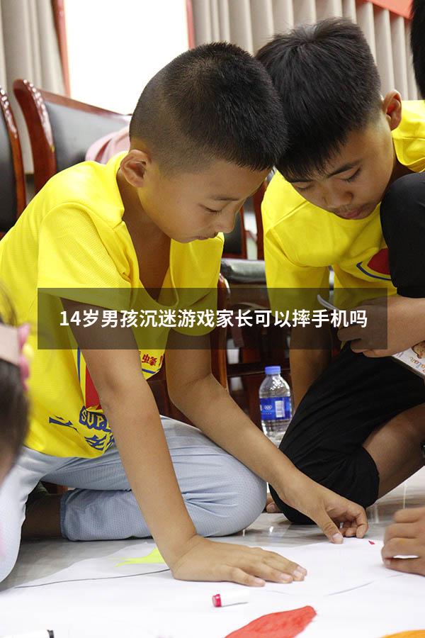 14岁男孩沉迷游戏家长可以摔手机吗
