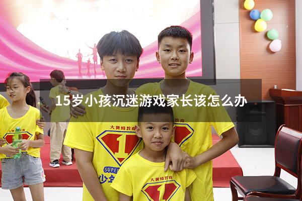 15岁小孩沉迷游戏家长该怎么办