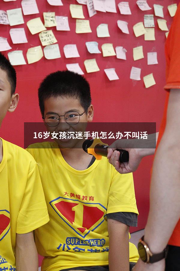 16岁女孩沉迷手机怎么办不叫话
