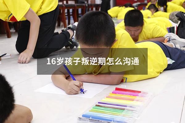 16岁孩子叛逆期怎么沟通（十六岁的孩子叛逆期怎么教育）