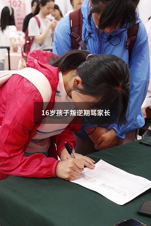 16岁孩子叛逆期骂家长（16岁的孩子打骂父母怎么办）