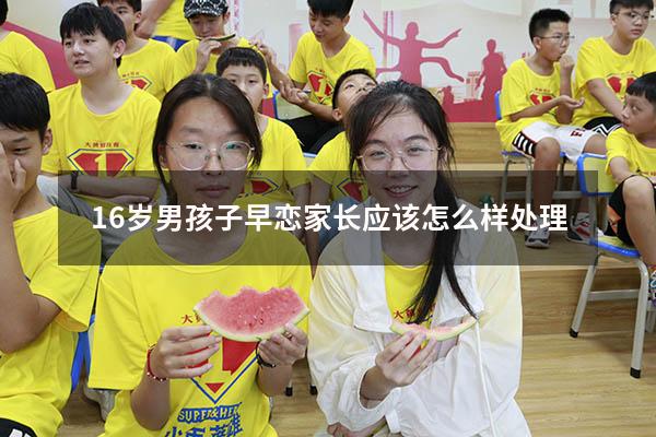 16岁男孩子早恋家长应该怎么样处理