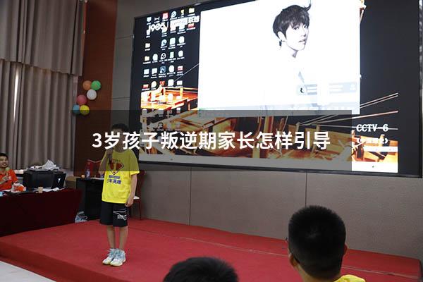 3岁孩子叛逆期家长怎样引导