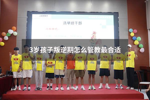 3岁孩子叛逆期怎么管教最合适（小孩叛逆期该怎么管教,该怎么办？）