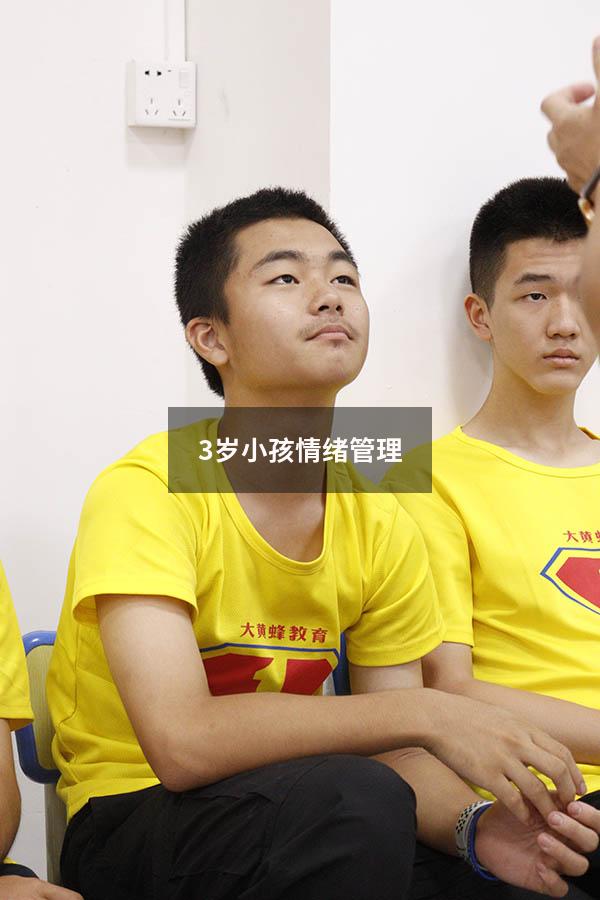 3岁小孩情绪管理