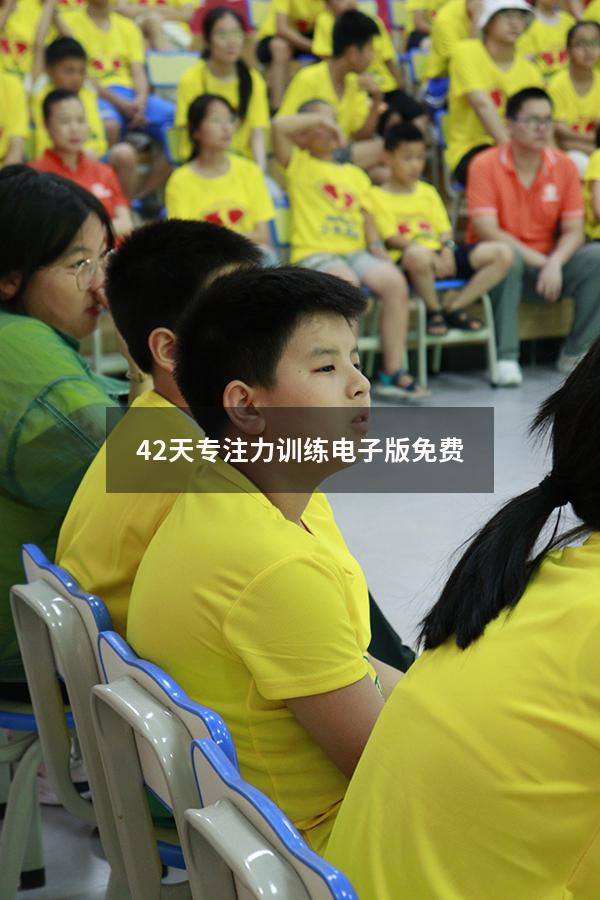 42天专注力训练电子版免费