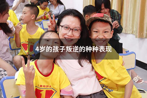 4岁的孩子叛逆的种种表现