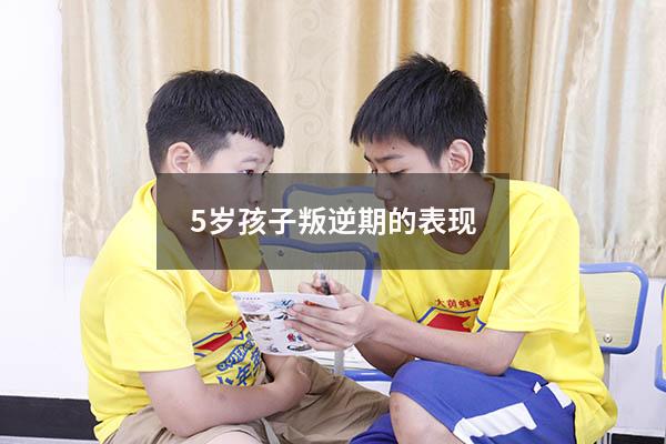 5岁孩子叛逆期的表现