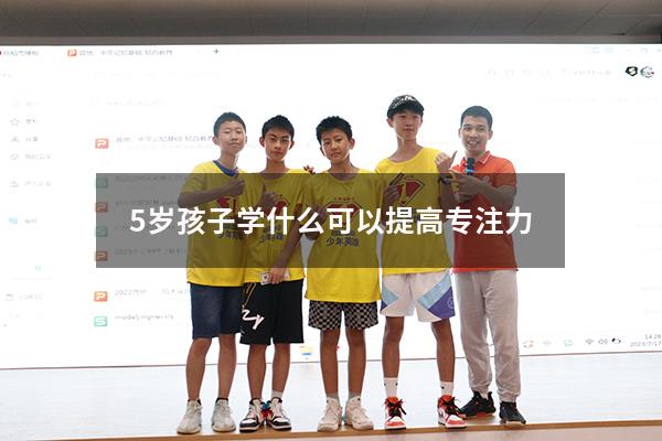 5岁孩子学什么可以提高专注力