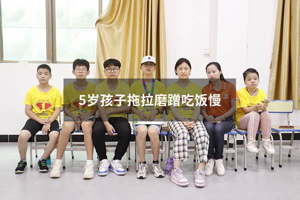 5岁孩子拖拉磨蹭吃饭慢（4岁孩子拖拉磨蹭怎么办）