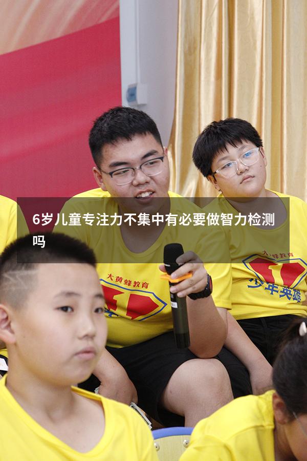 6岁儿童专注力不集中有必要做智力检测吗