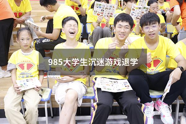 985大学生沉迷游戏退学
