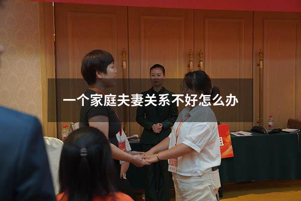 一个家庭夫妻关系不好怎么办