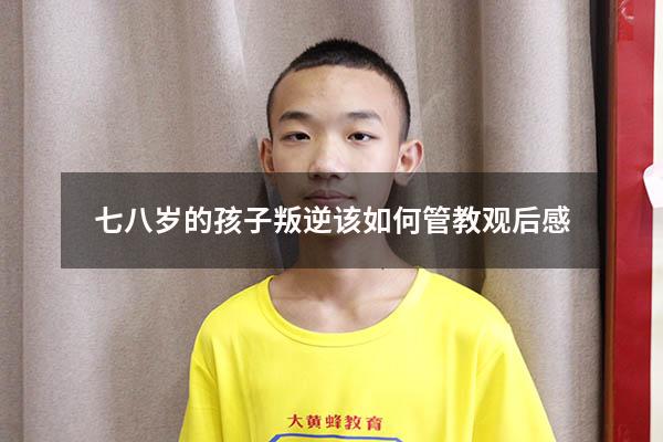 七八岁的孩子叛逆该如何管教观后感