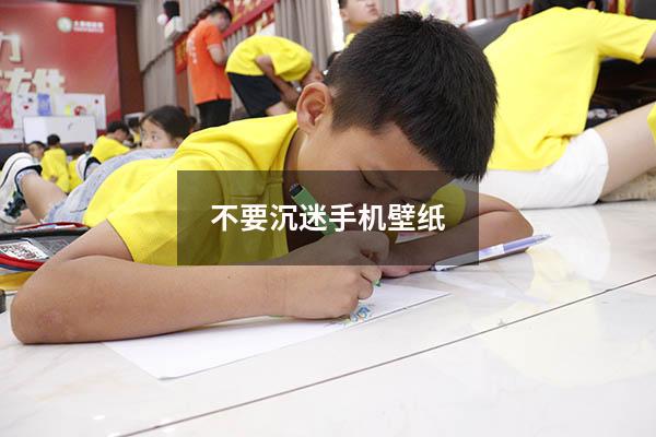 不要沉迷手机壁纸