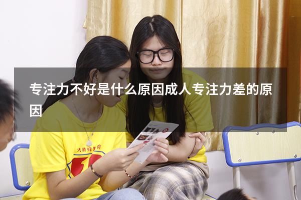 专注力不好是什么原因（成人专注力差的原因）