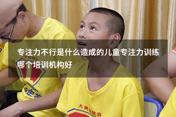 专注力不行是什么造成的（儿童专注力训练哪个培训机构好）