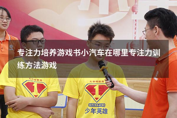 专注力培养游戏书小汽车在哪里（专注力训练方法游戏）