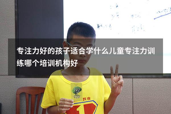 专注力好的孩子适合学什么（儿童专注力训练哪个培训机构好）