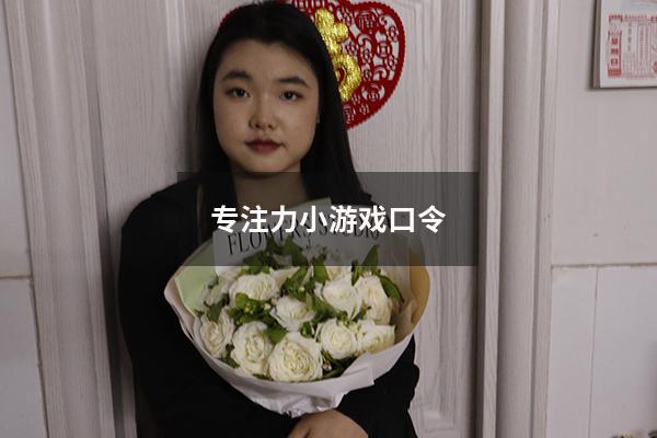 专注力小游戏口令