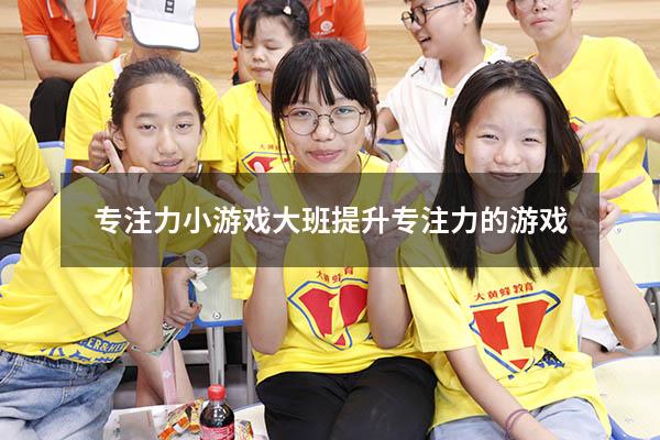 专注力小游戏大班（提升专注力的游戏）