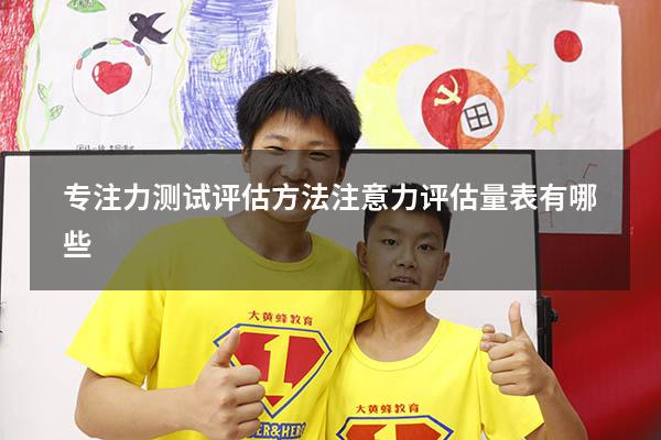专注力测试评估方法（注意力评估量表有哪些）