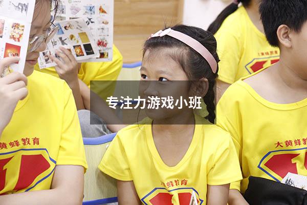 专注力游戏小班