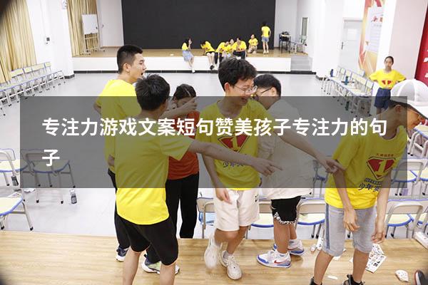专注力游戏文案短句（赞美孩子专注力的句子）