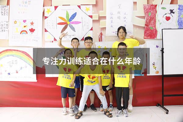 专注力训练适合在什么年龄
