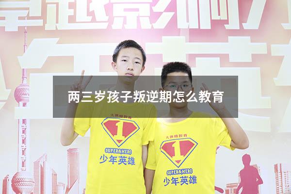 两三岁孩子叛逆期怎么教育