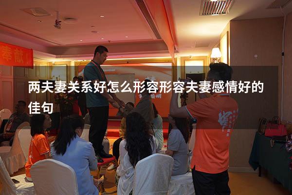 两夫妻关系好怎么形容（形容夫妻感情好的佳句）