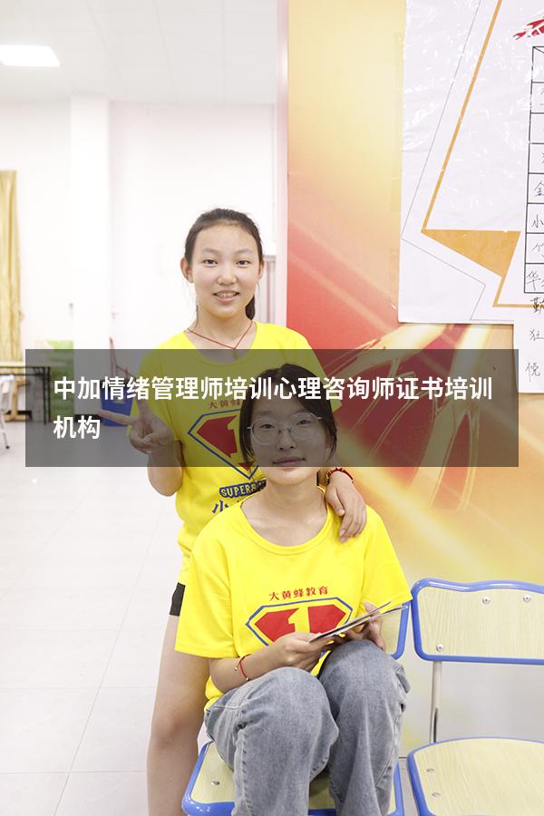 中加情绪管理师培训（心理咨询师证书培训机构）