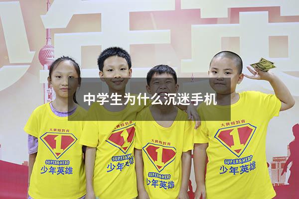 中学生为什么沉迷手机