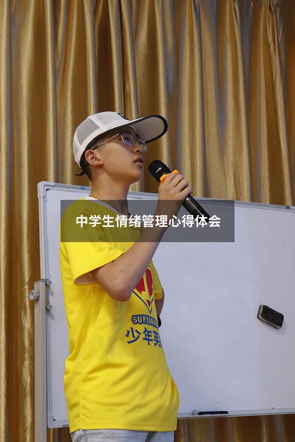 中学生情绪管理心得体会