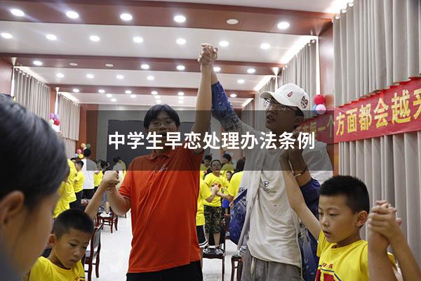 中学生早恋处理办法条例