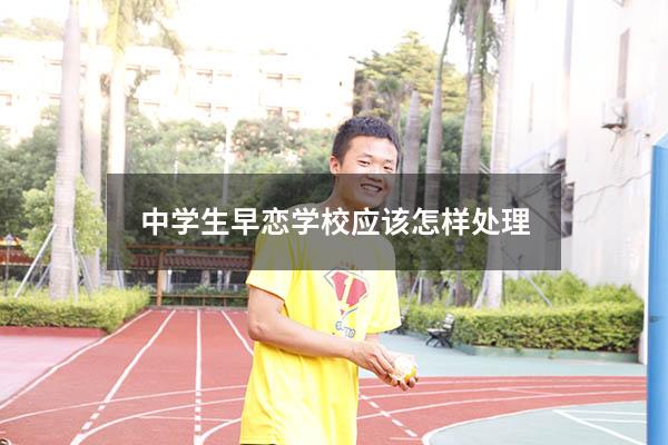 中学生早恋学校应该怎样处理